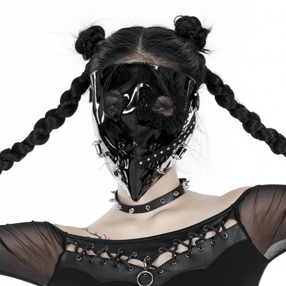 Goth Full Face Mask - Picture 1 of 6